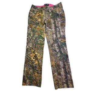 Realtree Camouflage Women's Pants with Pink Lining